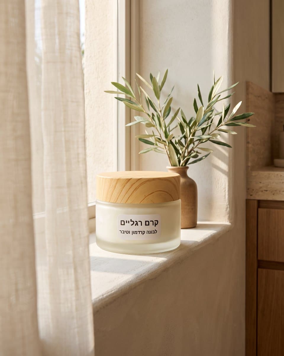קרם רגליים לבונה וקרדמון